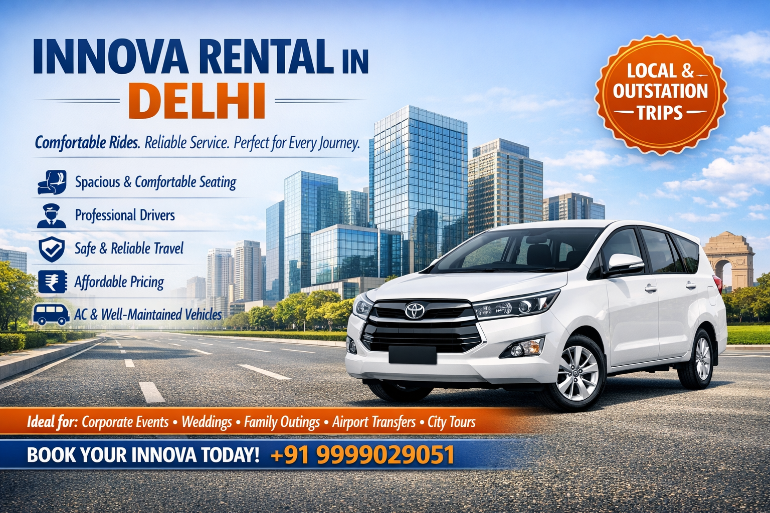 Innova Rental in Gurgaon