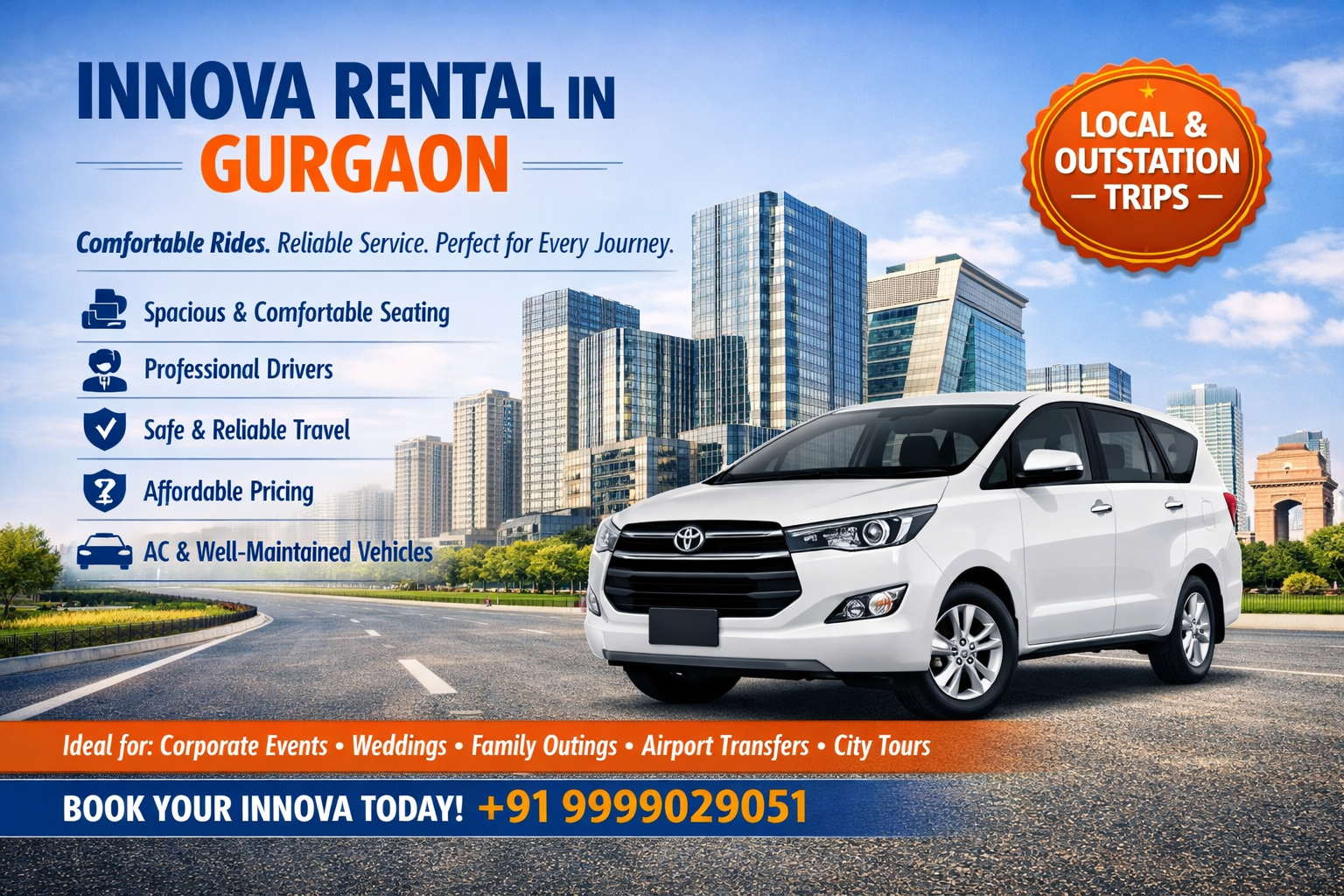 Innova Rental in Gurgaon