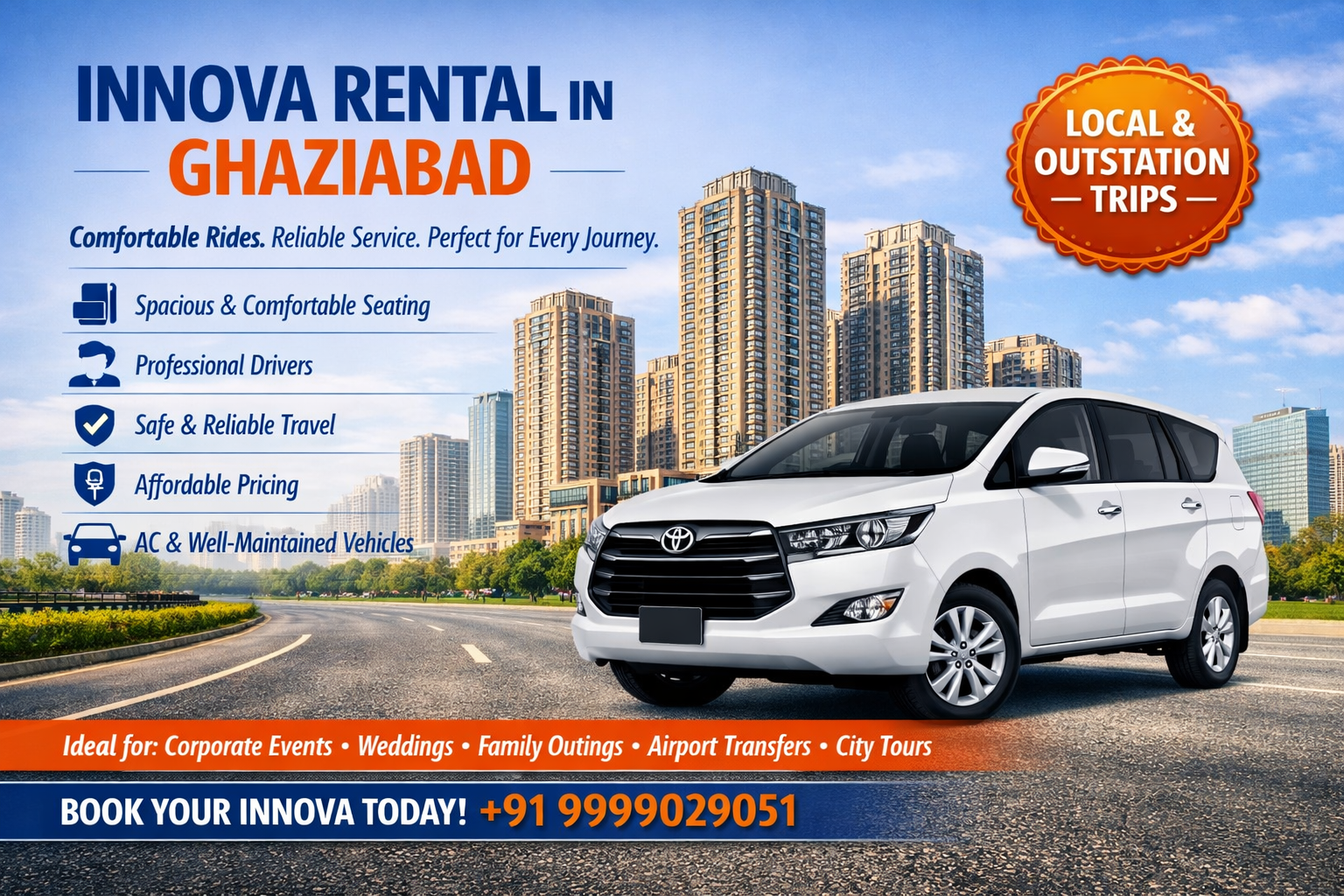 Innova Rental in Ghaziabad